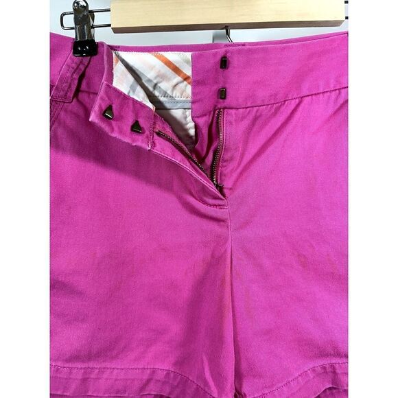 J. CREW Women's Cotton Broken-In Chino Mid-Rise Shorts Pink Size 6 - Picture 5 of 9